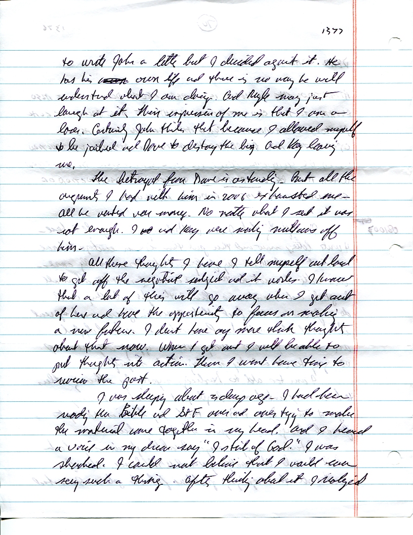 Dr John WorldPeace 2008 Prison Journal